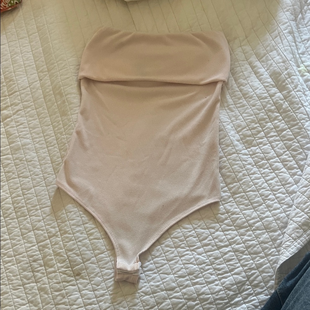Strapless Light Pink Bodysuit